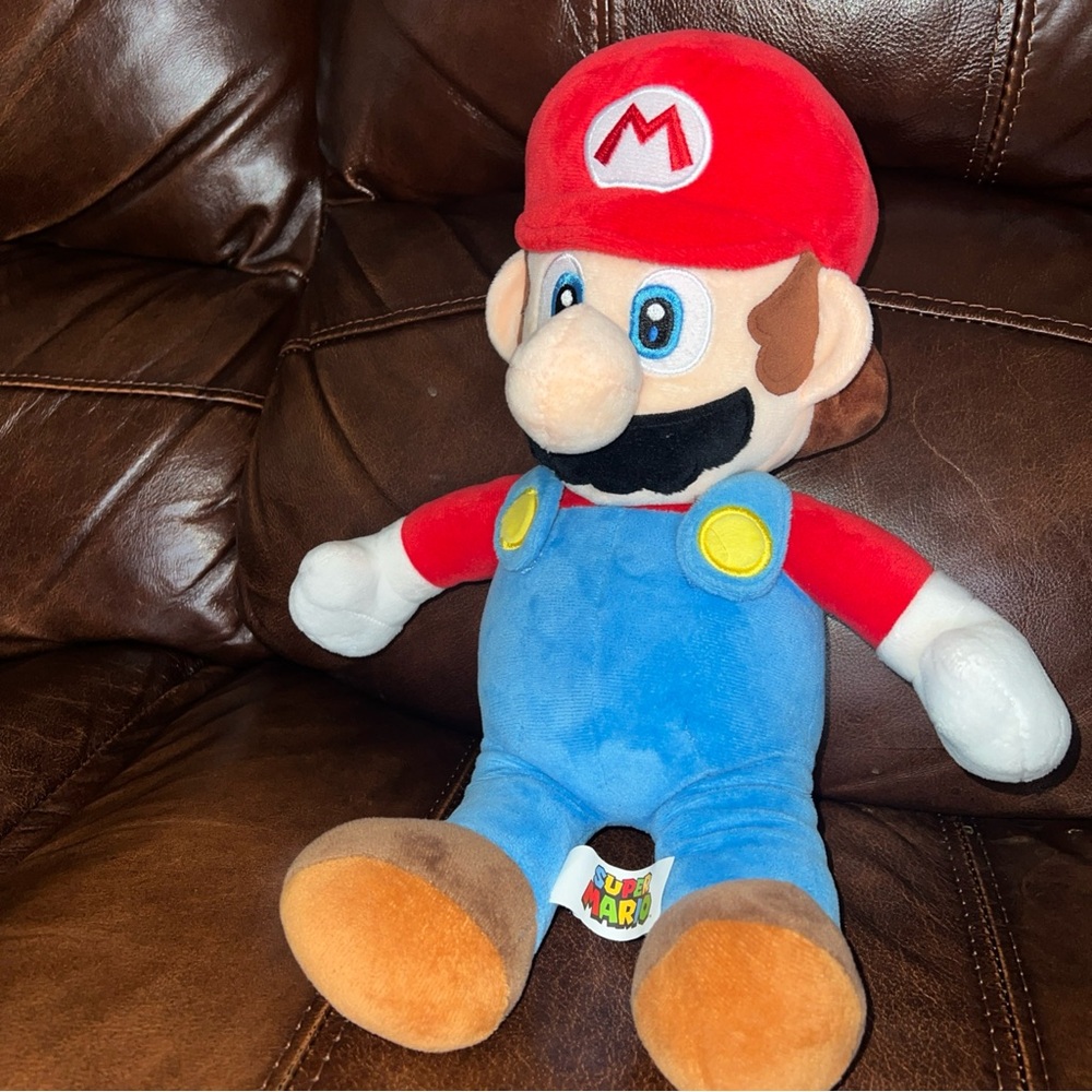 Nintendo Mario Stuffed Plush Animal Super Mario Brothers Figure Toy 16” Tall